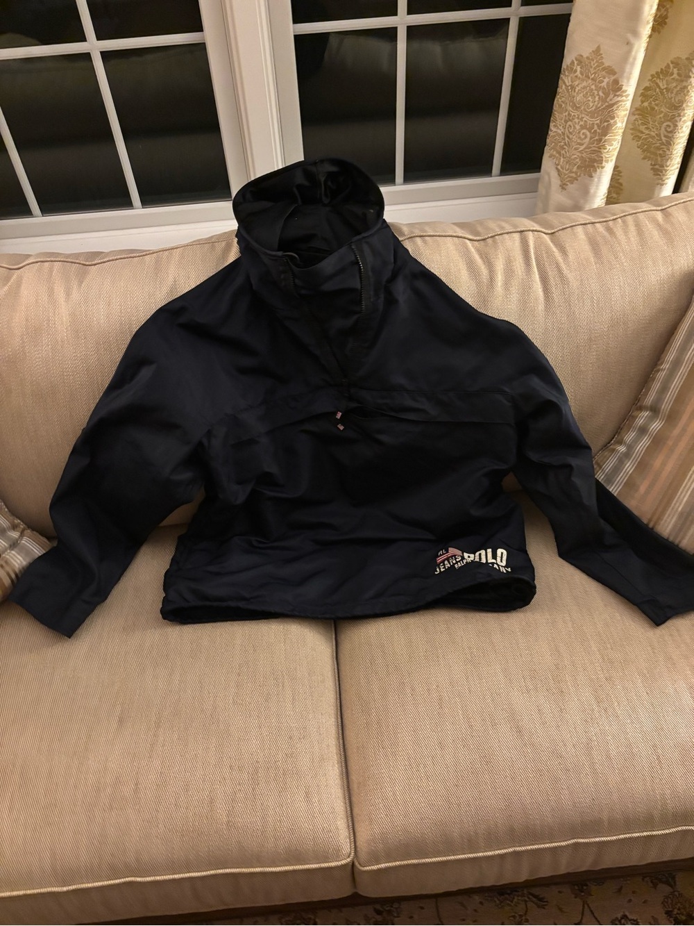 Polo by Ralph Lauren Navy Pullover Hooded Jacket